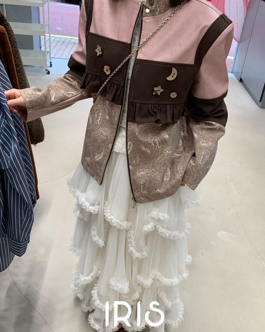 Vacation in HK |Romantic Paisley Panel Jacket