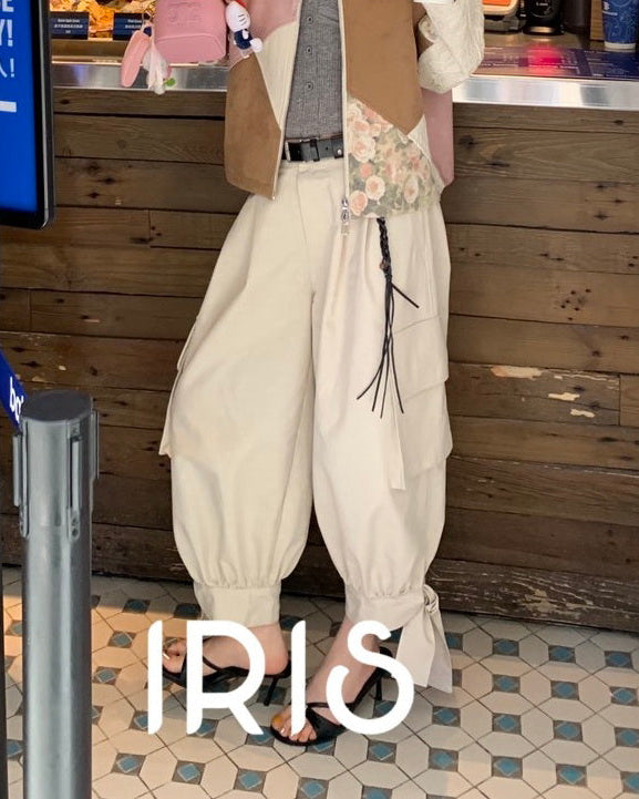 Vacation in HK |Floral Patchwork Jacket&Cream Sweetheart Jogger Pants