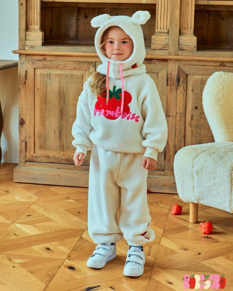 Sweet Strawberry Bunny Plush Balaclava