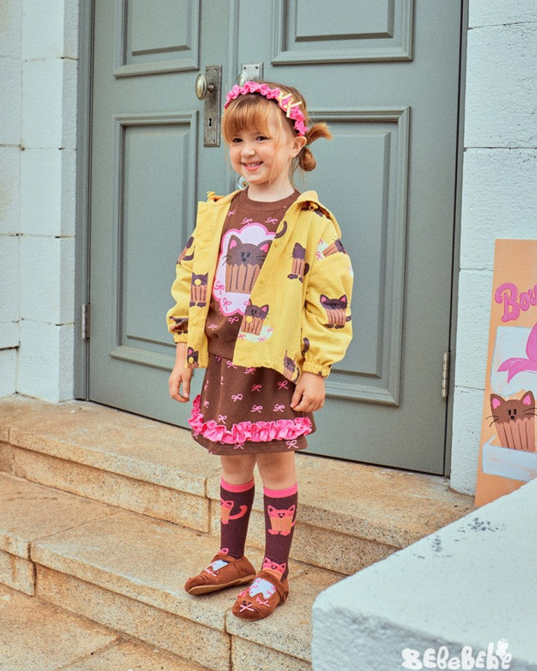 Cute Cupcake Cat Hooded Jacket