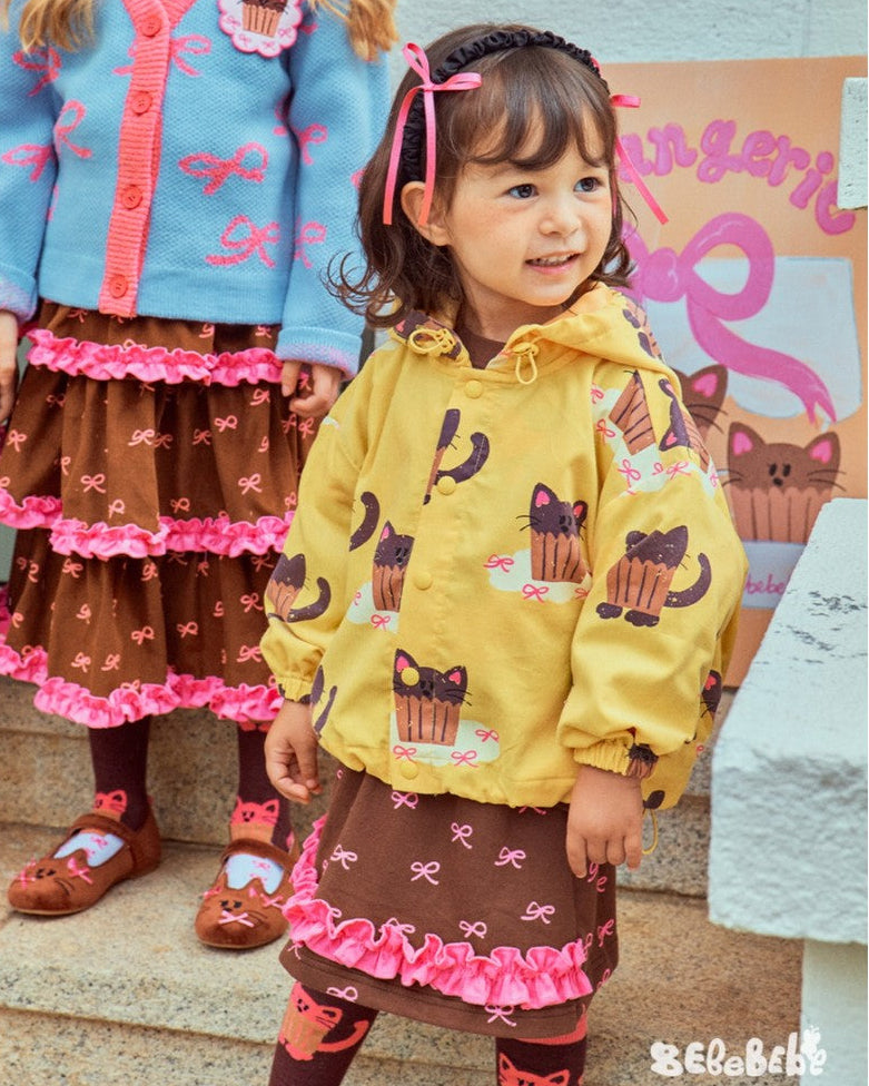 Cute Cupcake Cat Hooded Jacket