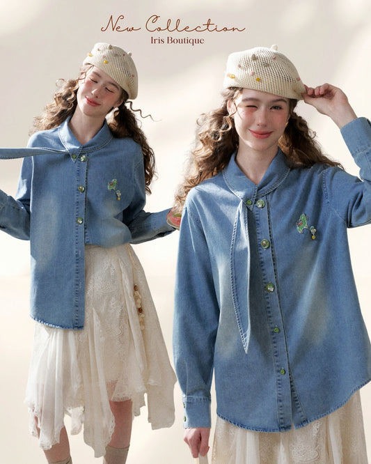 Washed Indigo Artist Shirt - Heritage Blue