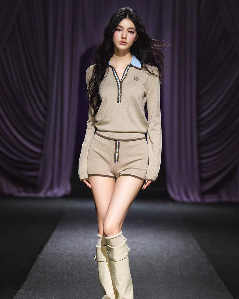 Angle Contrast Collar Set