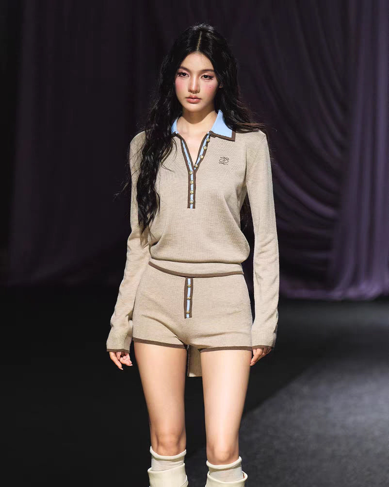 Angle Contrast Collar Set