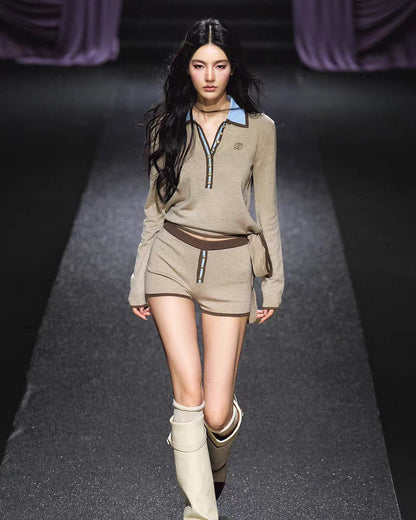 Angle Contrast Collar Set