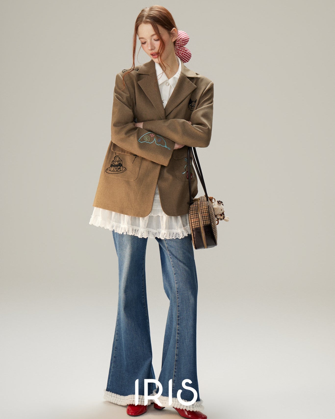 Artisanal Patchwork Academy Blazer - Roasted Chestnut