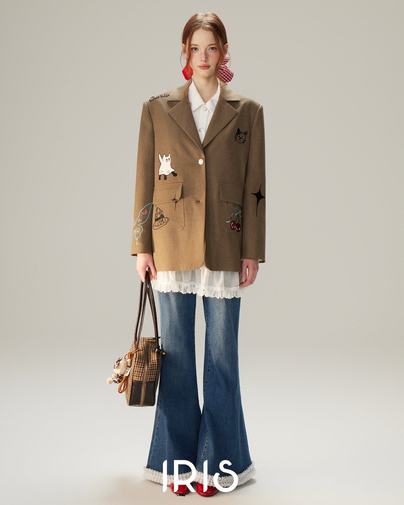 Artisanal Patchwork Academy Blazer - Roasted Chestnut