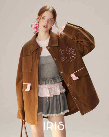 Hello Spring Corduroy Jacket - Roasted Chestnut