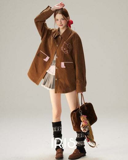 Hello Spring Corduroy Jacket - Roasted Chestnut