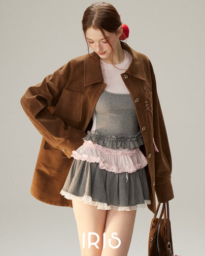 Hello Spring Corduroy Jacket - Roasted Chestnut