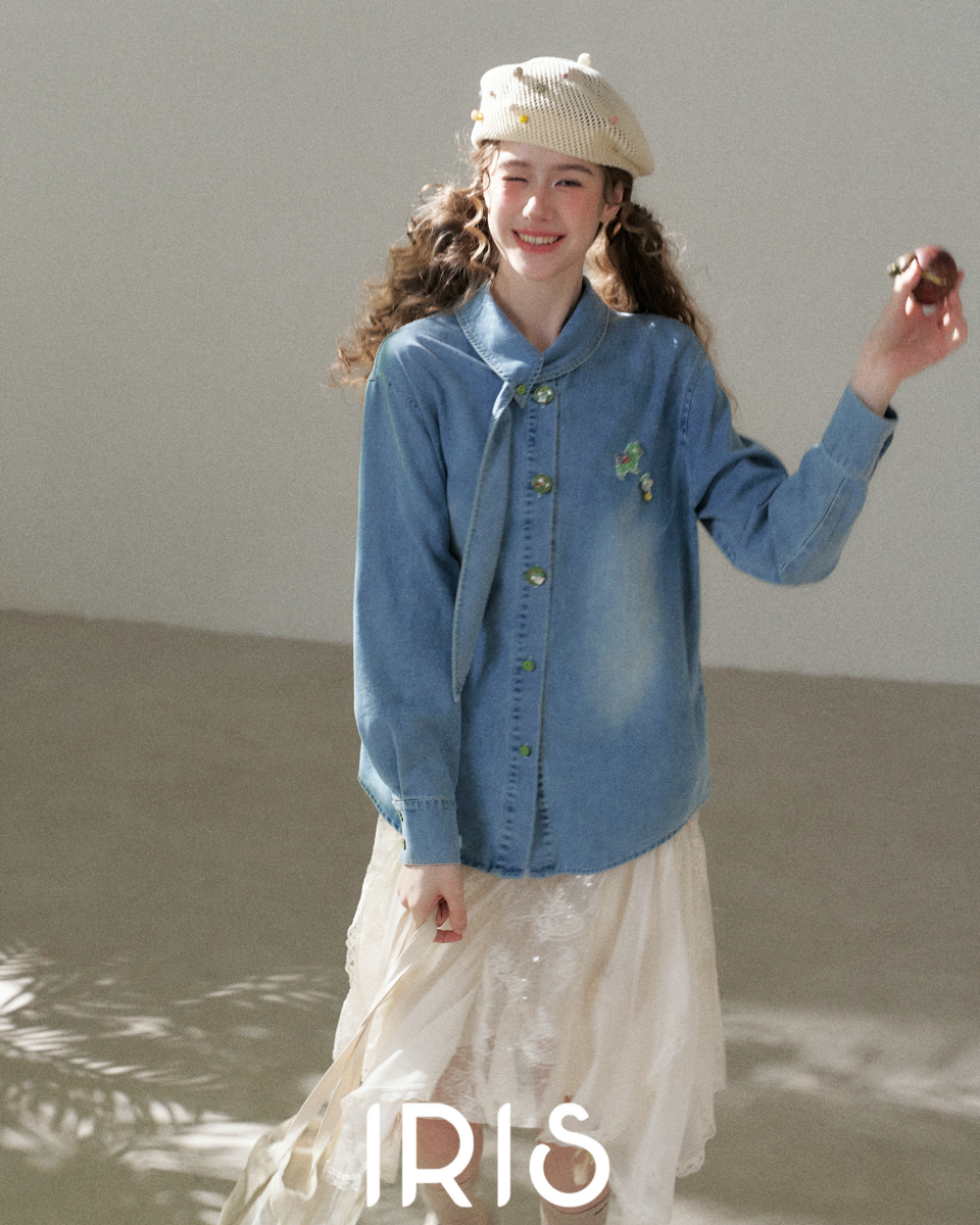 Washed Indigo Artist Shirt - Heritage Blue