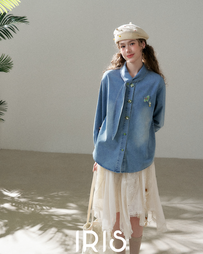 Washed Indigo Artist Shirt - Heritage Blue