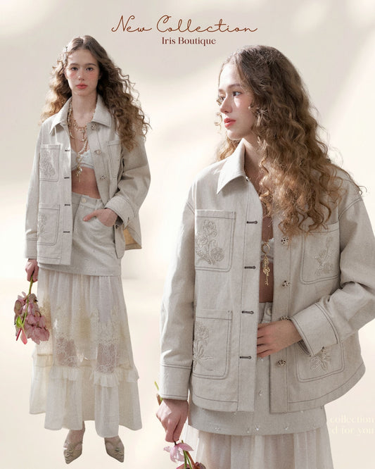 Blossom Linen Jacket