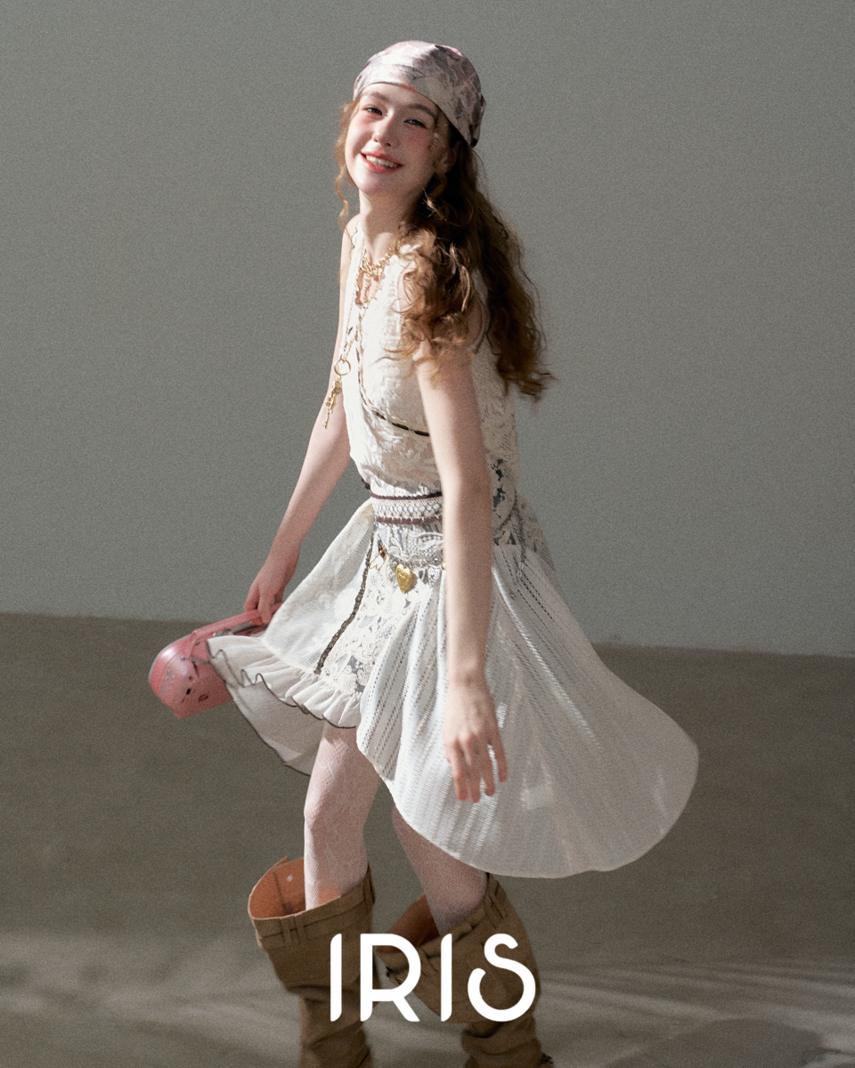 Lace Layered Asymmetric Dress