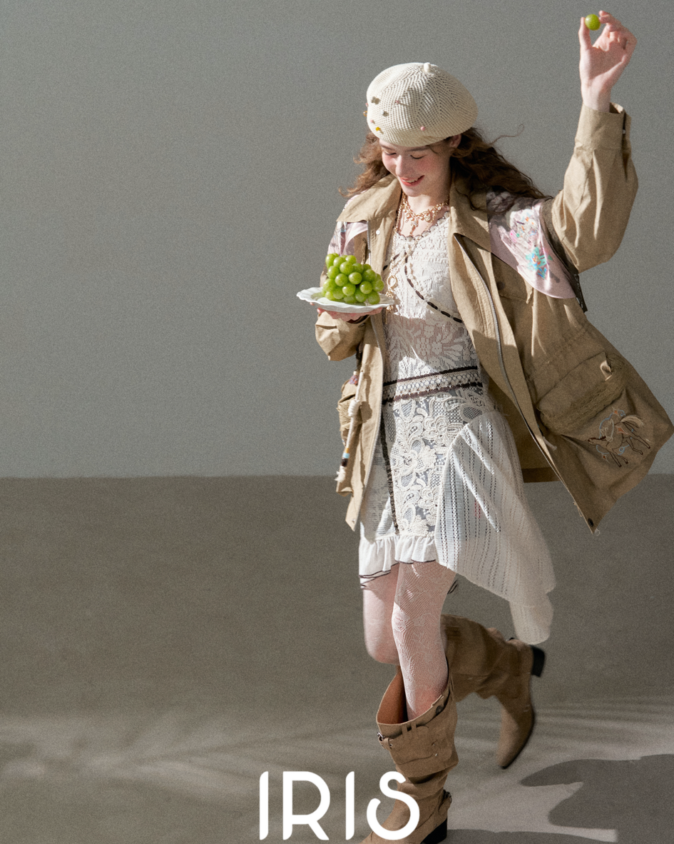 「Not on sale yet」Trio Explorer Parka - Khaki, Lavender & Olive