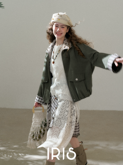 Structured Cotton Short Jacket