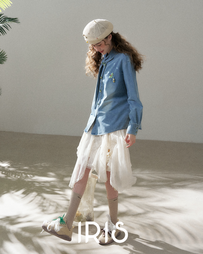 Washed Indigo Artist Shirt - Heritage Blue