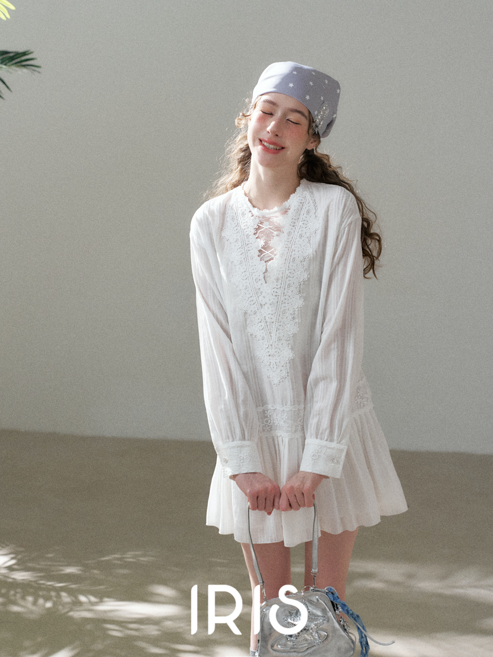 Soft Cotton Lace Mini Dress
