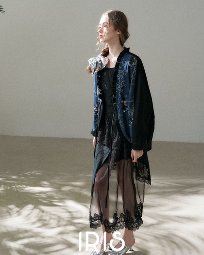 Noir Floral Jacket | Iris