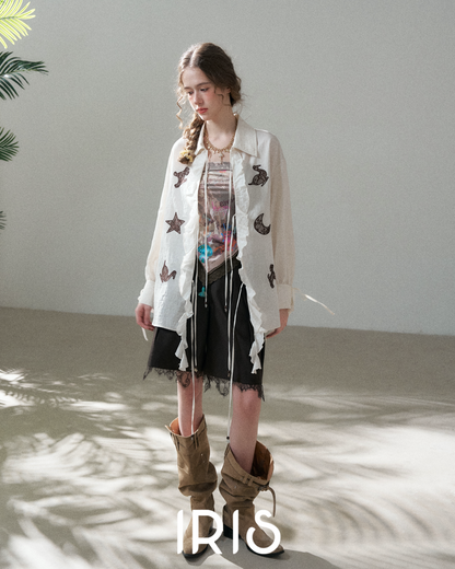 Star Patch Long Shirt