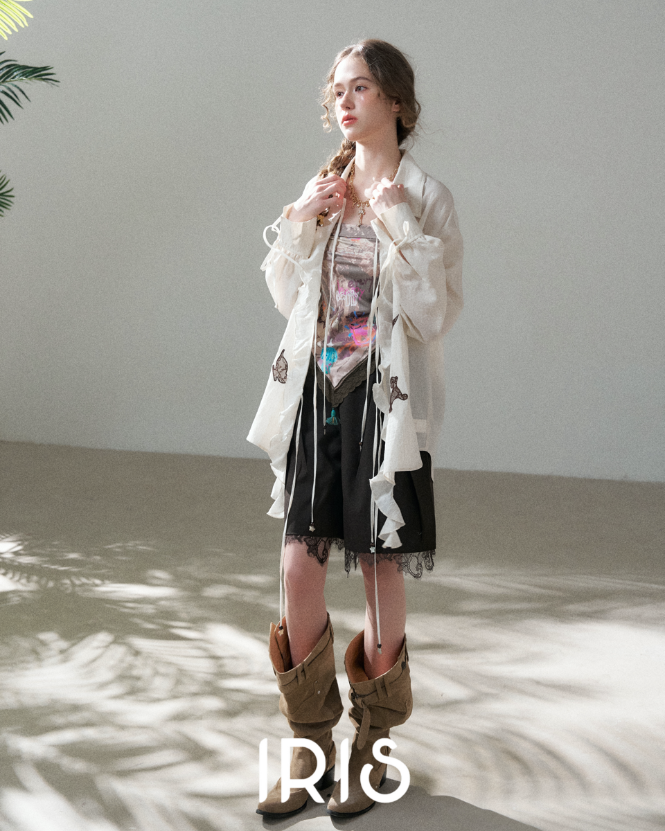 Star Patch Long Shirt