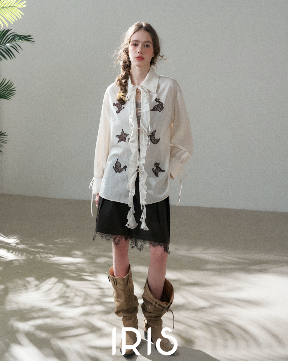 Star Patch Long Shirt