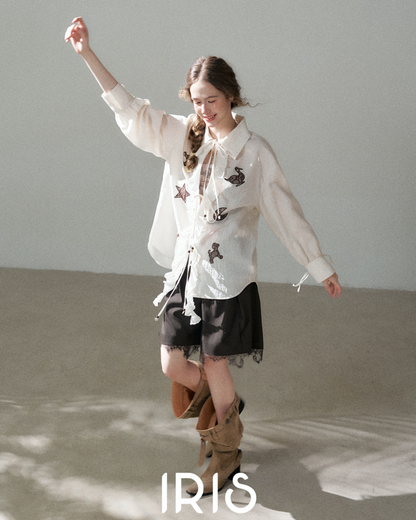 Star Patch Long Shirt