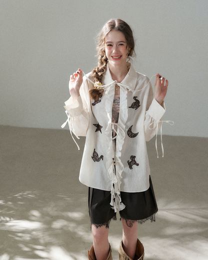 Star Patch Long Shirt