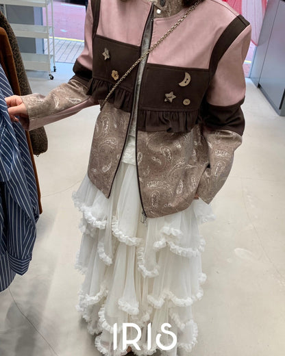 Vacation in HK |Romantic Paisley Panel Jacket