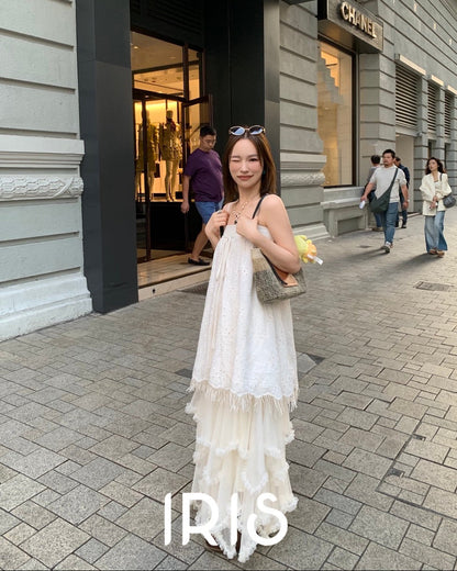 Vacation in HK |Soft Lace Slip Top