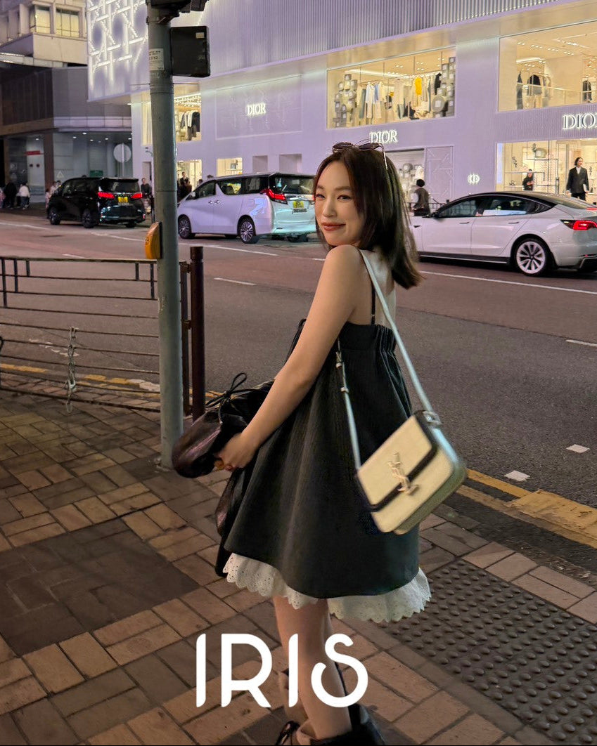 Vacation in HK |Soft Lace Slip Top