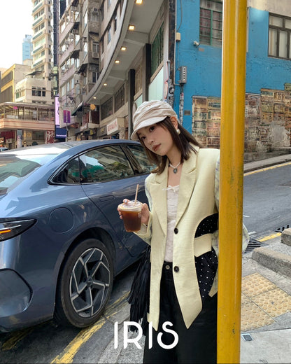 Vacation in HK |Sunlit Patchwork Blazer