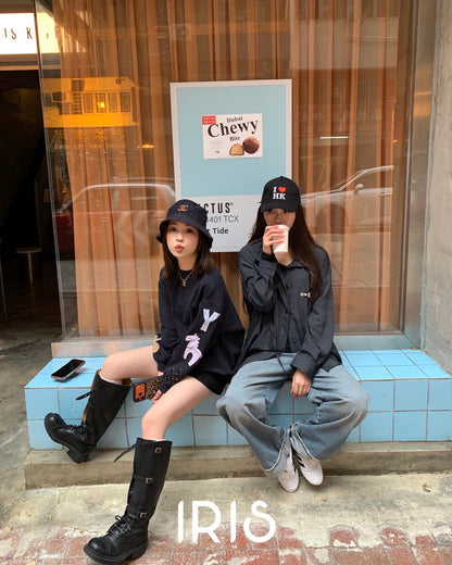 Vacation in HK |Navy Aries Patch Sweatshirt
