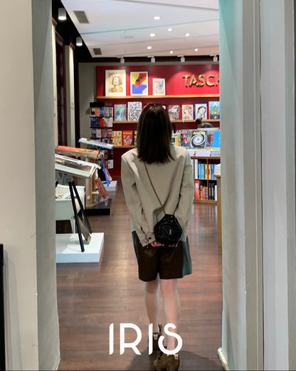 Vacation in HK |Polka Ribbon Cropped Jacket