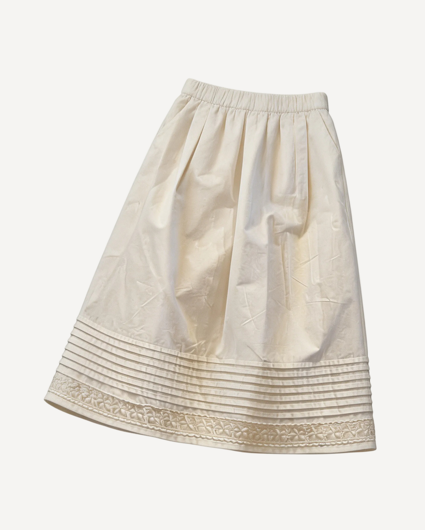 Clara Victorian Embroidered Two-Piece Set - Blush & Cream