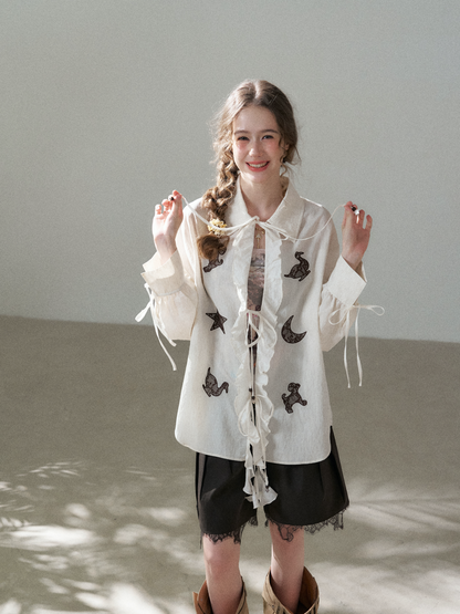 Star Patch Long Shirt