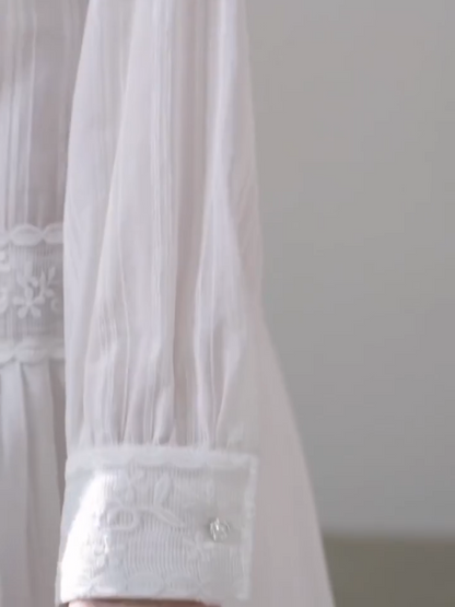 Soft Cotton Lace Mini Dress