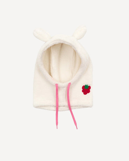 Sweet Strawberry Bunny Plush Balaclava