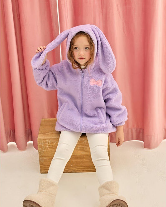 Sweet Lavender Bunny Plush Coat