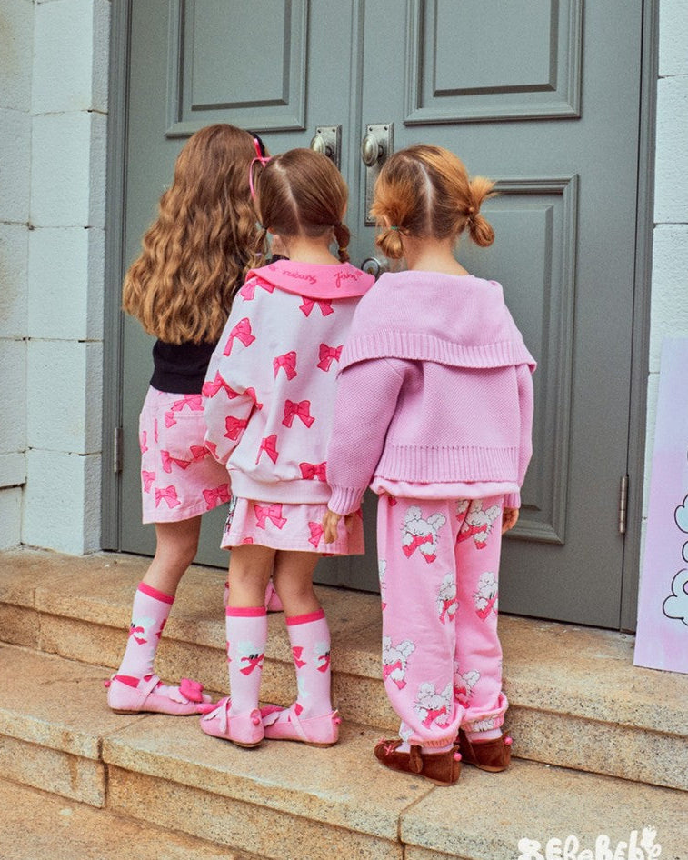 Pink Bunny Bow Cardigan – Super Cute & Cozy
