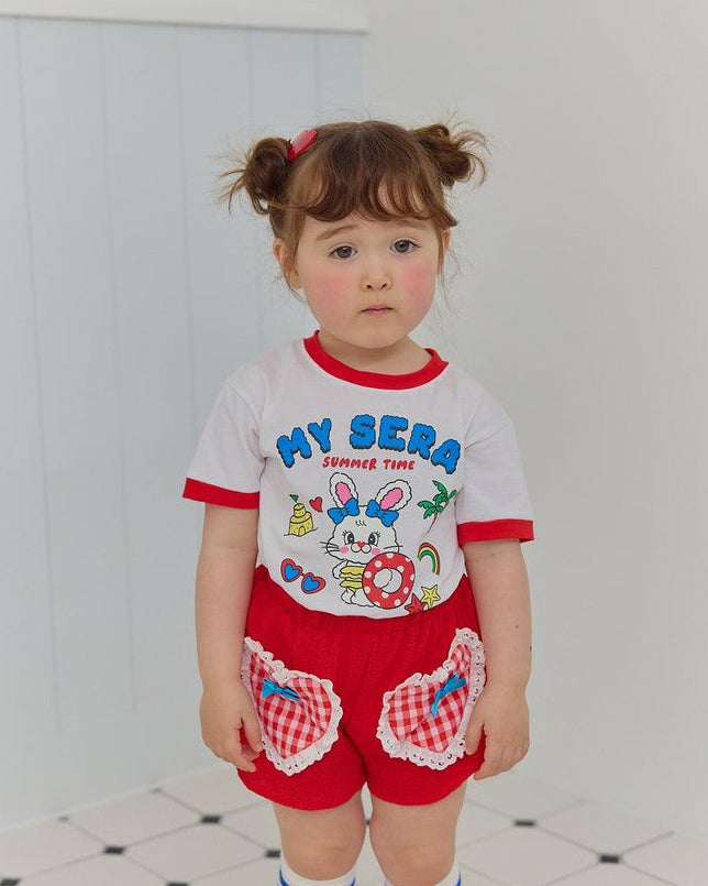 Cute Bunny Summer Top Short Set – Comfy & Adorable