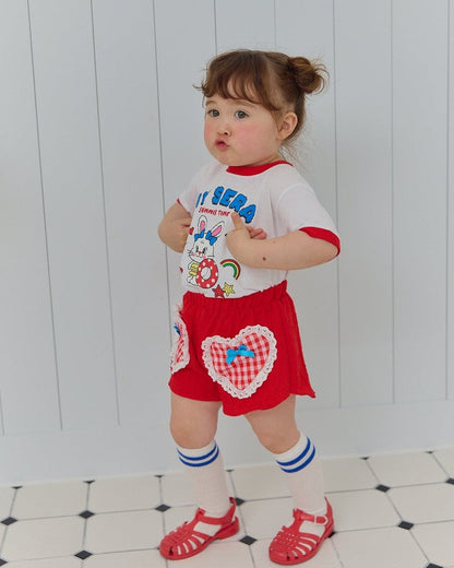 Cute Bunny Summer Top Short Set – Comfy & Adorable