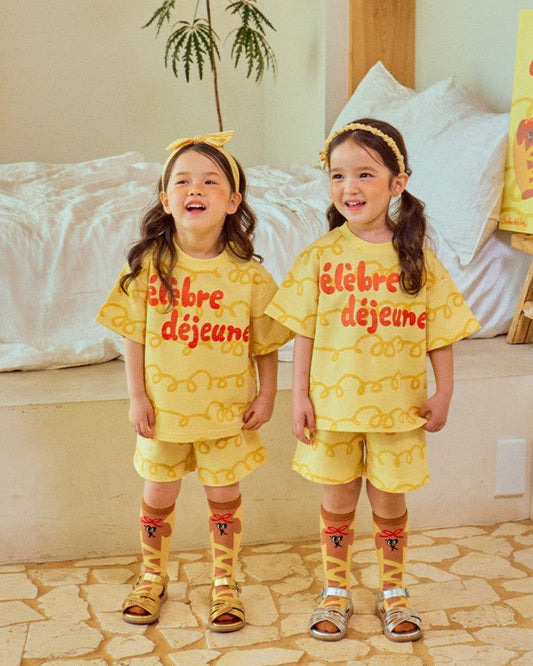 Sunny French Kids Set—Soft, Cute & Summer-Ready