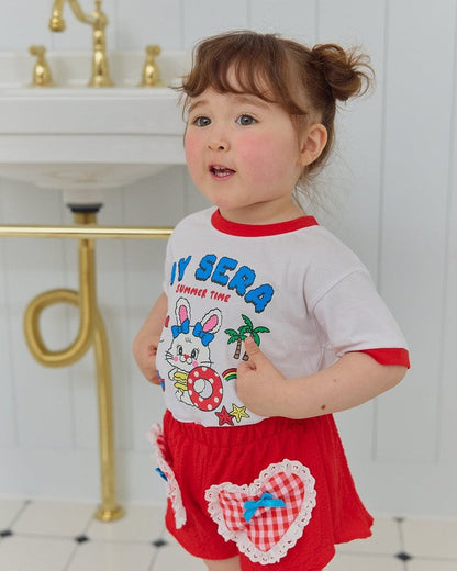 Cute Bunny Summer Top Short Set – Comfy & Adorable