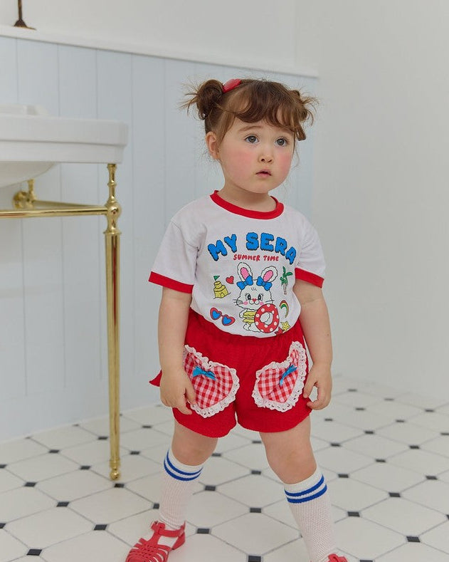 Cute Bunny Summer Top Short Set – Comfy & Adorable