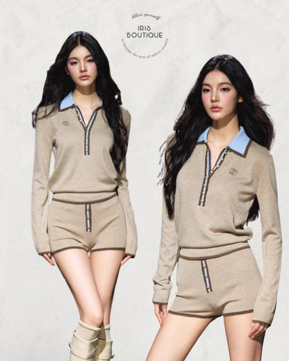 Angle Contrast Collar Set