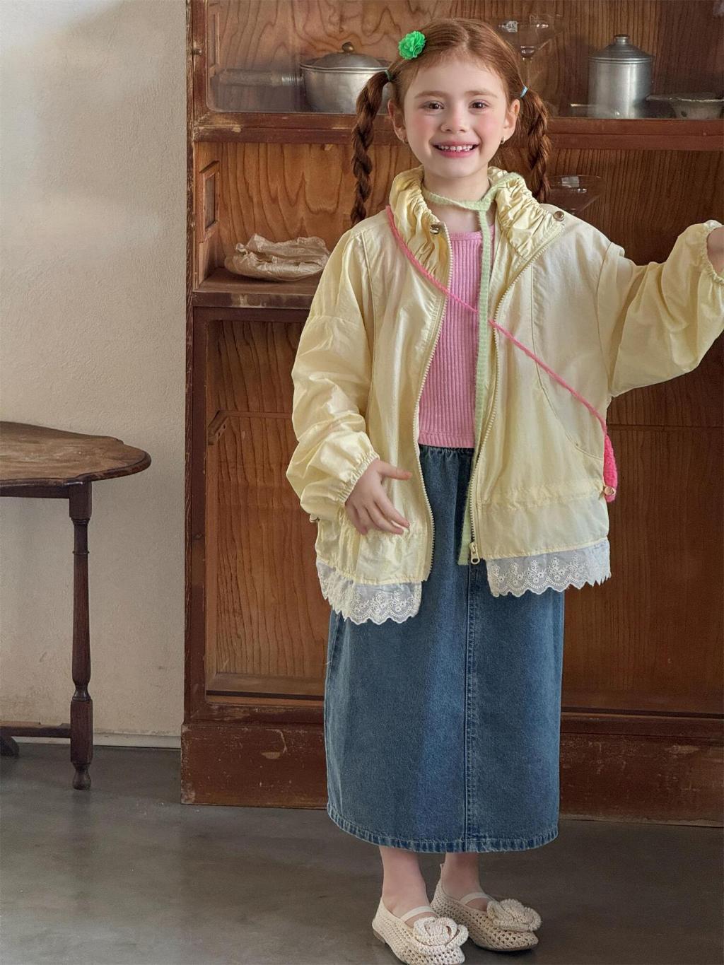 Sunny Day Ruffle Jacket - Soft Lemon