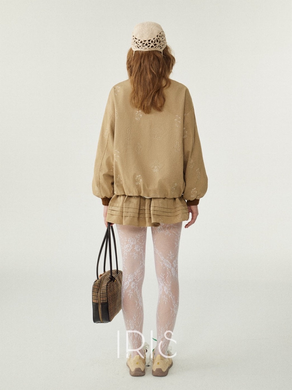 Wildflower Embroidered Pleated Skirt - Golden Sand