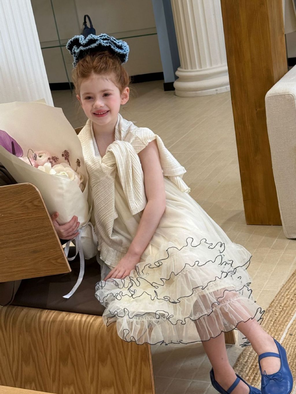 Enchanted Tulle Tiered Dress - Creamy Vanilla