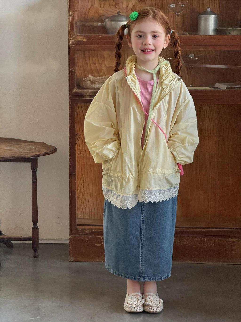 Sunny Day Ruffle Jacket - Soft Lemon